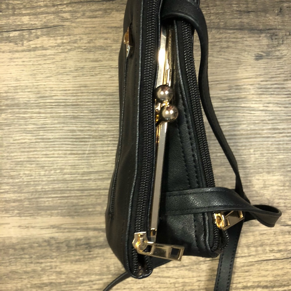 EUC Black Mellow World Faux Leather Bag - Picture 5 of 7